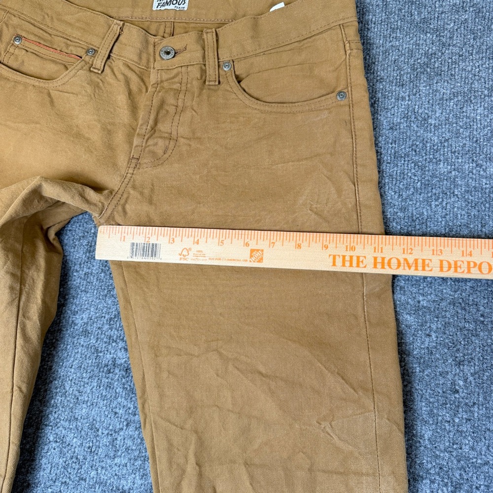 Naked & Famous Pants Mens 32x30 Brown Selvedge Duck Canvas Skinny Guy Chino - Picture 11 of 14